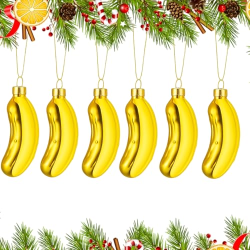 4 Stück Weihnachtsgurke Christbaumschmuck Gold Klein... - Maison & Cuisine Amazon Allemagne à 1.99€