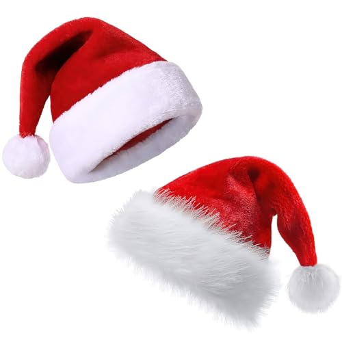 Générique Lots de 2 Bonnet Noel Chapeau de Père Noël... - Jouets & Jeux en promo à 1.39€