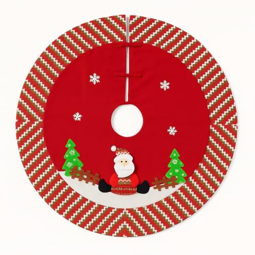 Tapis pour Sapin de Noël Rond 90 cm | Jupe Couvre-Base... - Maison & Cuisine Amazon France à 10.57€