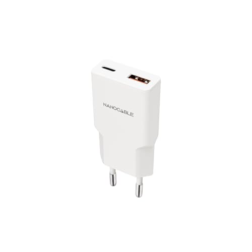 Nanocable 10.10.2022 Ladegerät USB-C/PD 20 W + USB-A/QC 20... - High-Tech & Électronique Amazon Allemagne à 9.40€