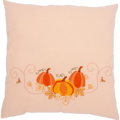 Plattstich Kissen Herbstkürbisse, Stickbild gedruckt... - Maison & Cuisine Amazon Allemagne à 14.01€