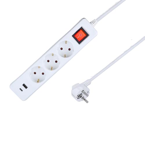 as - Schwabe Multiprise 3 Prises Blanc avec 2 Ports USB... - High-Tech & Électronique Amazon France à 14.79€