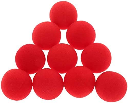 10 palline di spugna rosse magiche/super morbide palle di... - Jouets & Jeux Amazon Italie à 0.99€