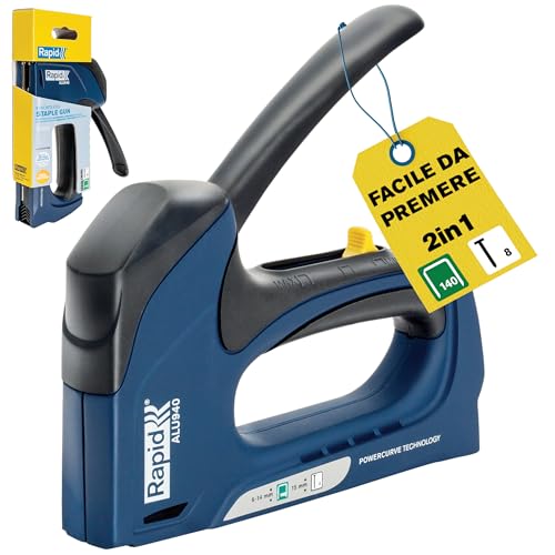 Rapid ALU940 Graffatrice 2-in-1 per Graffette n. 140 e... - Garden & Outdoor Amazon Italy à 46.25€