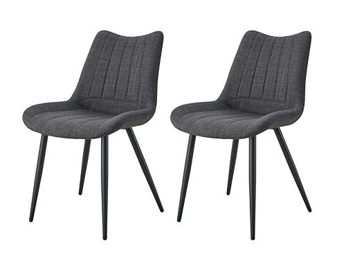 xonox.home – 4 Fuß Stuhl Lotta 53x86x59 cm Anthrazit 2er... - Maison & Cuisine Amazon Allemagne à 190.64€