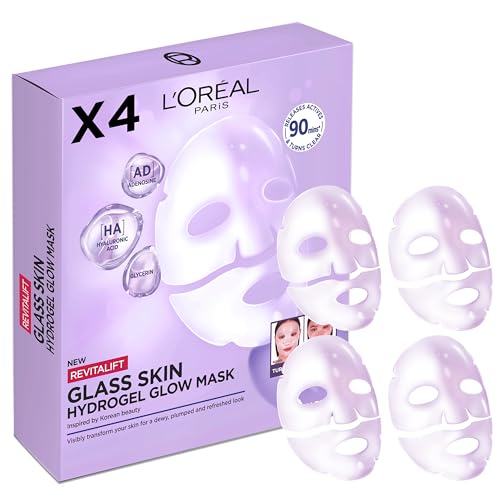 L'Oréal Paris Glass Skin Hydrogel Lot de 4 masques... en promo à 17,63€ (-34%) sur Amazon FR