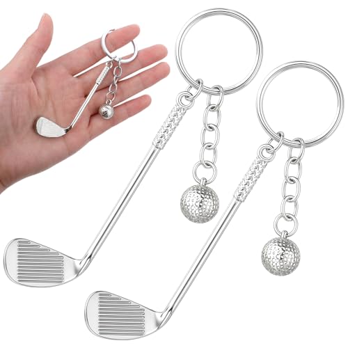 2 Stück Metall Schlüsselanhänger Mit Golfschläger Und... - Sports & Fitness Amazon Allemagne à 1.99€