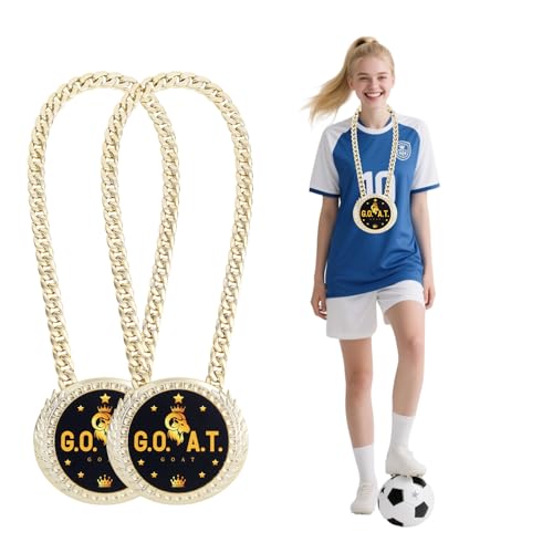 lasuroa 2pcs Goat Medal Chain, 15cm/6in Gold Greatest... - Sports & Fitness Amazon Royaume-Uni à 4.41€