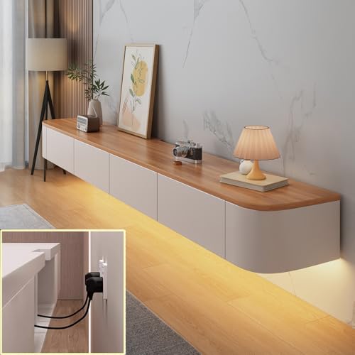 XDXINY Console multimédia TV flottante - Meuble TV mural... - High-Tech & Électronique en promo à 70.00€