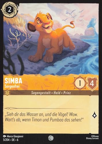 Simba - Sorgenfrei 6AZS-005 Common Deutsch Boosterfrisch... - Jeux Vidéo & Consoles en promo à 1.00€