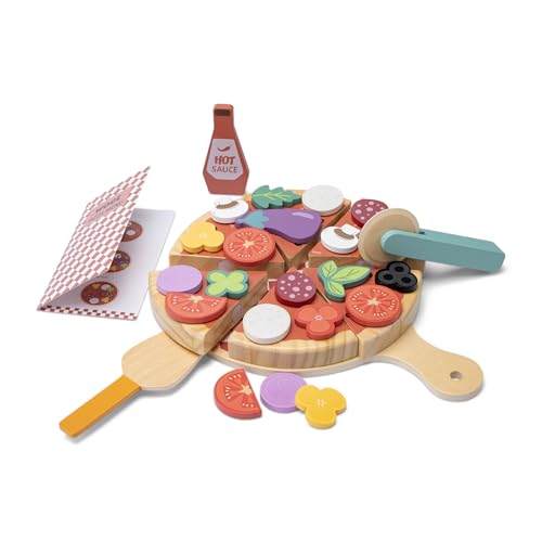 Woet - Wooden Pizza Play Food Set for Toddlers Age 24... - Toys & Games Amazon UK à 16.09€
