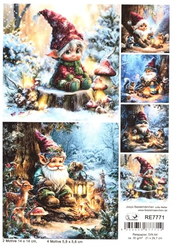 Josys Bastelmärchen Reispapier DIN A4 Strohseide... - Maison & Cuisine Amazon Allemagne à 1.99€