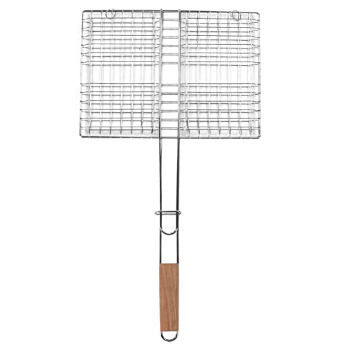 Mtlavishness Chrome Plated Steel BBQ Grill Basket with... - Jardin & Extérieur Amazon Royaume-Uni à 9.85€