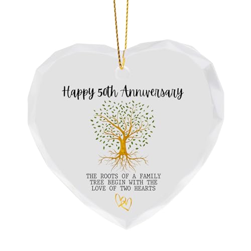 Happy 50th Wedding Anniversary Decorations Gifts Acrylic... - Maison & Cuisine Amazon Royaume-Uni à 1.99€