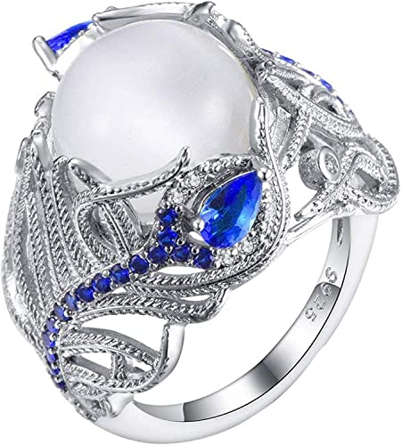 Generisch Anello donna ragazza faux zaffiro opale... - Bijoux & Montres en promo à 1.41€