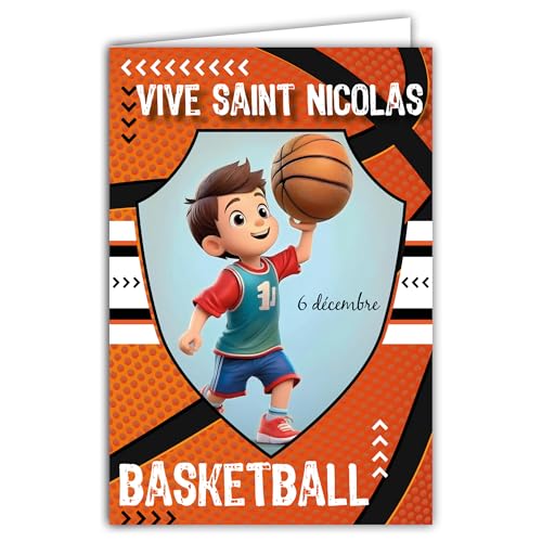 AFIE Saint Nicolas Basketball Greeting Card, Format 12 x 17... - Sports & Fitness Amazon Royaume-Uni à 2.07€