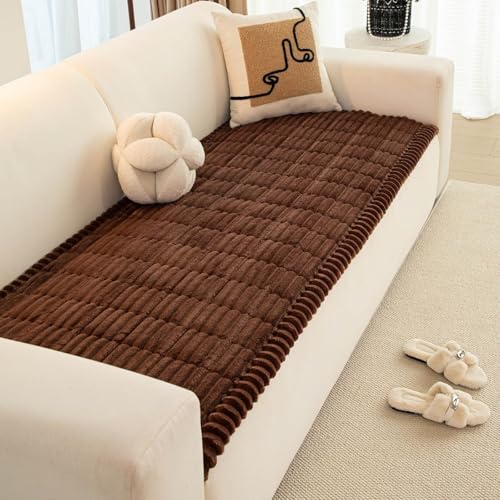 RAKKYOFD Soft Corduroy Sectional Sofa Cover 1 Piece Striped... - Maison & Cuisine Amazon Royaume-Uni à 10.50€