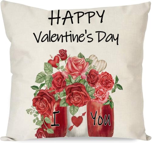 Judishyish Cat Pink Red Flowers Pillowcase Love Heart... - Maison & Cuisine Amazon Royaume-Uni à 2.50€