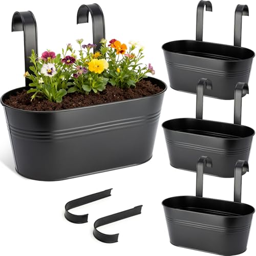 Bamworld Hanging Basket 12 Inch Metal Hanging Plant Pot... - Jardin & Extérieur Amazon Royaume-Uni à 16.99€