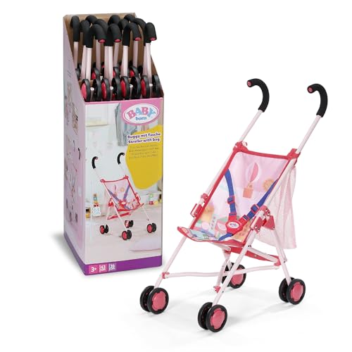 BABY born Passeggino per bambole con borsa rosa, cintura a... - Bébé & Puériculture Amazon Italie à 19.99€