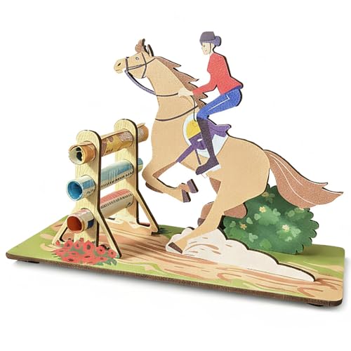 CXNXFD Holz Pferde Reiterin 3D Puzzle Set, Handgefertigtes... - Jouets & Jeux Amazon Allemagne à 6.99€