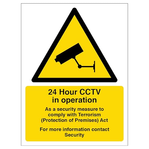 V Safety CCTV in Operation - Comply with Terrorism Act... - Maison & Cuisine Amazon Royaume-Uni à 1.83€