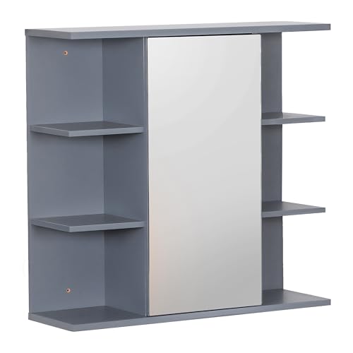 Relaxdays Spiegelschrank, 6 Ablagen, 2 Innenfächer, HxBxT:... - Maison & Cuisine Amazon Allemagne à 34.99€