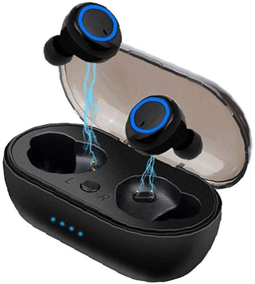 Auricolare Bluetooth Cuffie Senza Fili Auricolari Nero Blu... - High-Tech & Électronique Amazon Italie à 0.99€