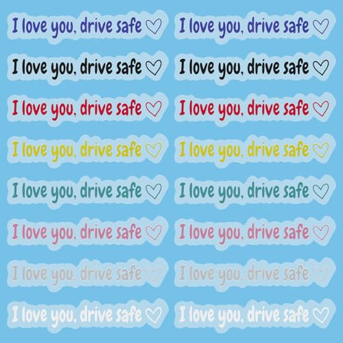 LXUEJIE 16pcs I Love You Drive Safe Mirror Sticker, Cute... - Auto & Moto Amazon Royaume-Uni à 1.99€