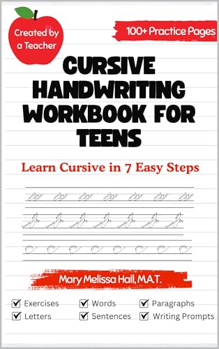 Cursive Handwriting Workbook for Teens: Learn Cursive in 7... - Amazon Royaume-Uni à 1.48€