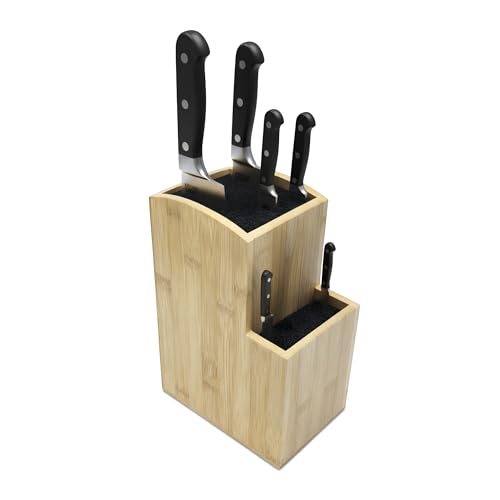 Bloc à Couteaux Relaxdays Vide, Bambou, Insert à Poils, 2... - Auto & Moto Amazon France à 34.99€