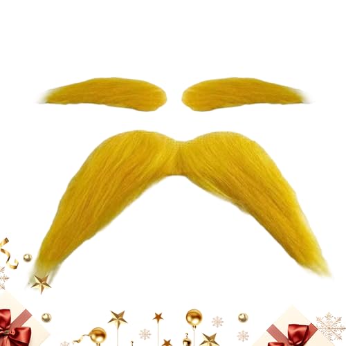 Bigote Amarillo - Accesorio De Disfraz Autoadhesivo... - Jouets & Jeux Amazon Espagne à 2.19€
