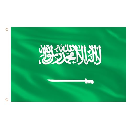 AhfuLife Grand Drapeau de l'Arabie Saoudite pour Décoration... - Maison & Cuisine Amazon France à 11.99€