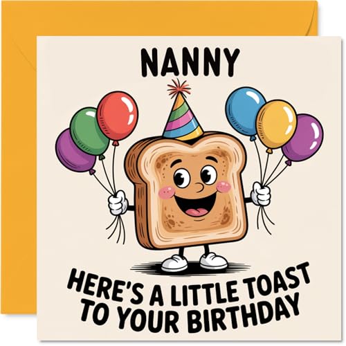 Nanny Birthday Card - A Little Toast To You - Happy... - Maison & Cuisine en promo à 2.63€