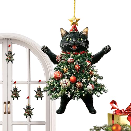 navideño de Gato – Dije retrovisor acrílico 2D | Lindo... - Bricolage & Outils Amazon Espagne à 1.79€