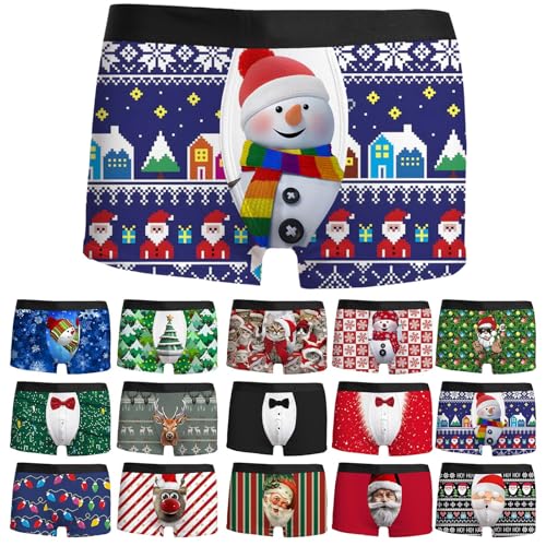 Calzoncillos navideños 3D para hombre, calzoncillos tipo... - Maison & Cuisine Amazon Espagne à 1.99€