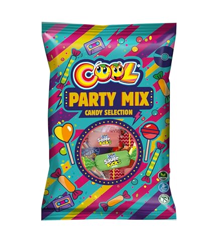 COOL Party Mix Bag , Lutscher, Bonbons, Kaugummis, 350g - Épicerie Amazon Allemagne à 2.11€