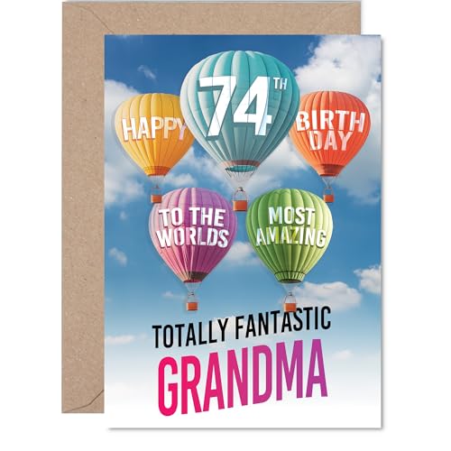 Grandma 74th Birthday Card - Most Amazing Hot Air Balloon... - Livres & eBooks Amazon Royaume-Uni à 2.66€