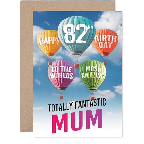 Mum 82nd Birthday Card - Most Amazing Hot Air Balloon... - Livres & eBooks Amazon Royaume-Uni à 2.52€