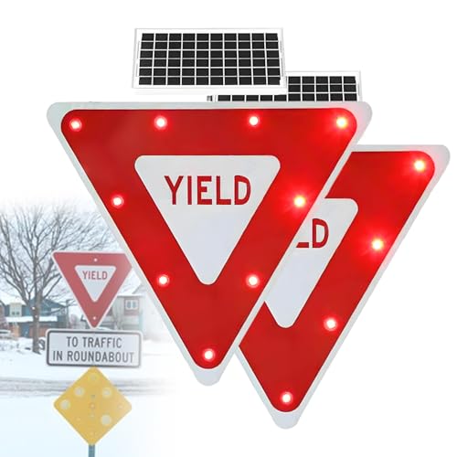 GLBMXDD Panneau de cédez-Le-Passage Solaire de 71cm (28... - Maison & Cuisine Amazon France à 53.66€