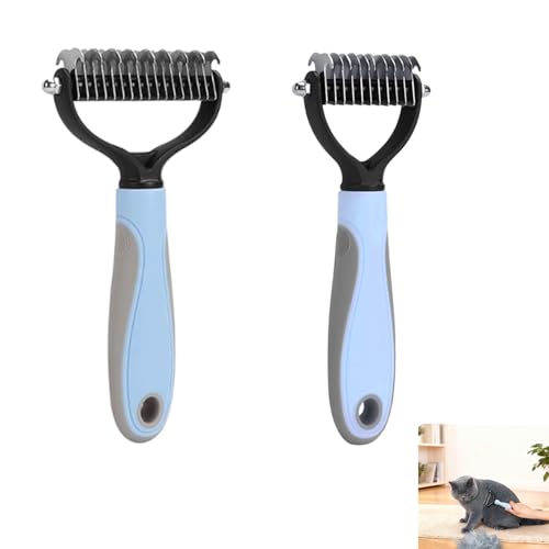 2 Stück Hundebürste Unterwolle, Katzenbürste Langhaar... - Animalerie Amazon Allemagne à 7.99€