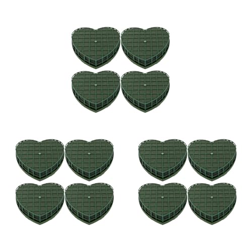 JIVIMOCO 12Pcs Heart-Shape Floral Foam Blocks Green Flower... - High-Tech & Électronique Amazon Royaume-Uni à 25.40€