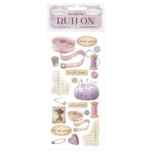Stamperia - Rub-on for Scrapbooks, Albums, Cards, Bullet... - Loisirs Créatifs en promo à 3.28€