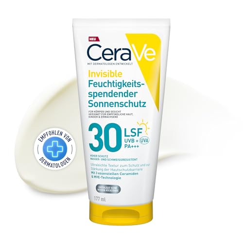 CeraVe Invisible Feuchtigkeitsspendender Sonnenschutz SPF 30 - Bricolage & Outils en promo à 17.90€