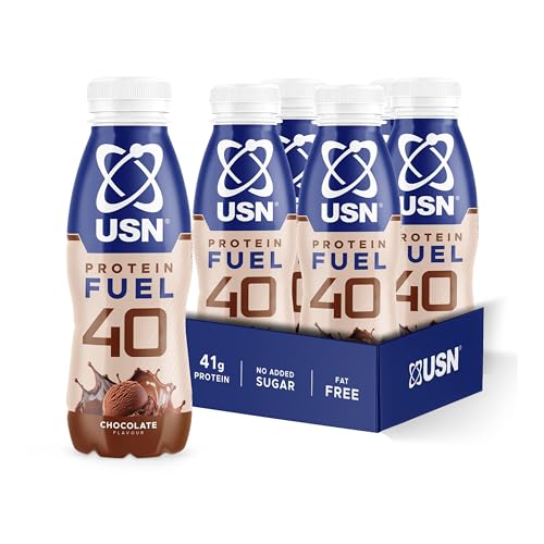 USN Protein Fuel 40 High Protein Shake 6 x 500ml –... - Maison & Cuisine Amazon Royaume-Uni à 12.99€