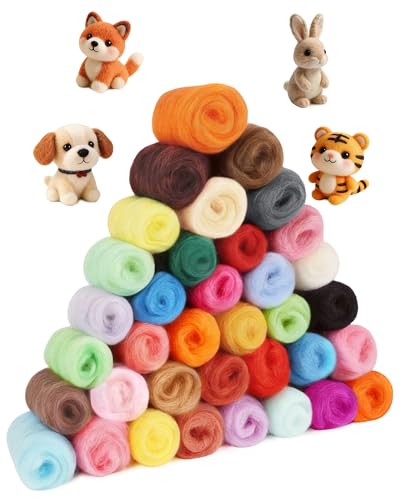 IMALPQPP 36 Farben, 108g Premium-Wolle Set für filzwolle... - Loisirs Créatifs Amazon Allemagne à 7.99€
