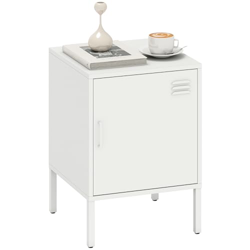 HOMCOM Nachttisch, Stahl Beistelltisch mit Verstellbarer... - Maison & Cuisine Amazon Allemagne à 34.90€