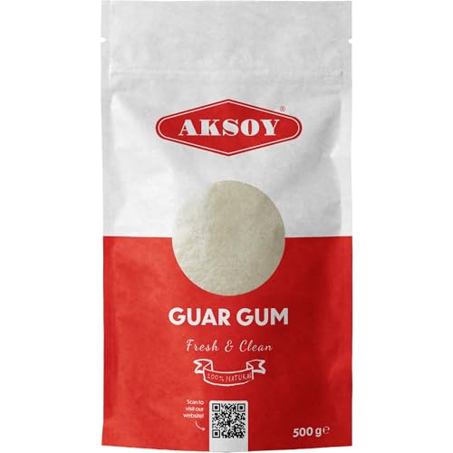 Aksoy Guar Gum 500g Fine Powder Thickener, Emulsifier and... - Maison & Cuisine Amazon Royaume-Uni à 4.08€