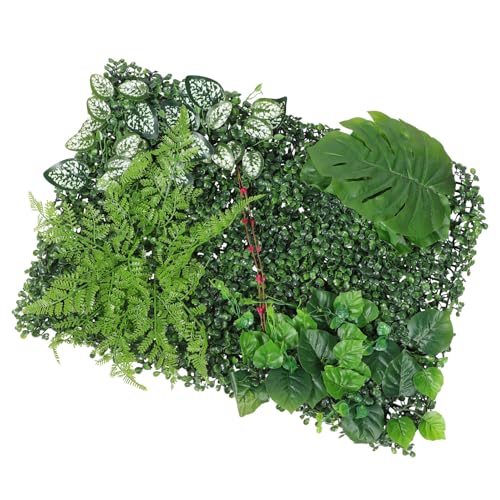 HEMOTON Artificial Plant Wall Panel Green Grass Backdrop... - Jardin & Extérieur Amazon Royaume-Uni à 13.39€