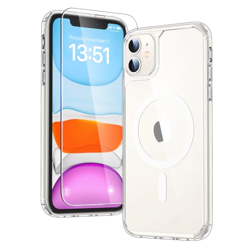 TAURI Cover per iPhone 11 con Pellicola in Vetro... en promo sur Amazon